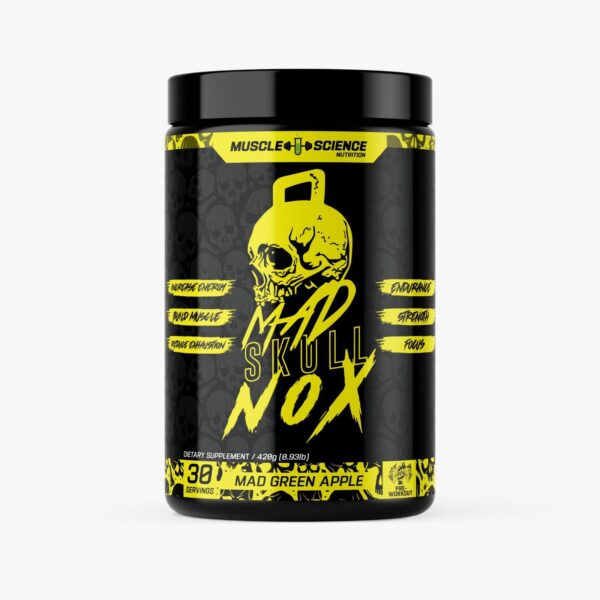 MAD SKULL NOX PREWORKOUT 30 Servis Yeşil Elma Aromalı